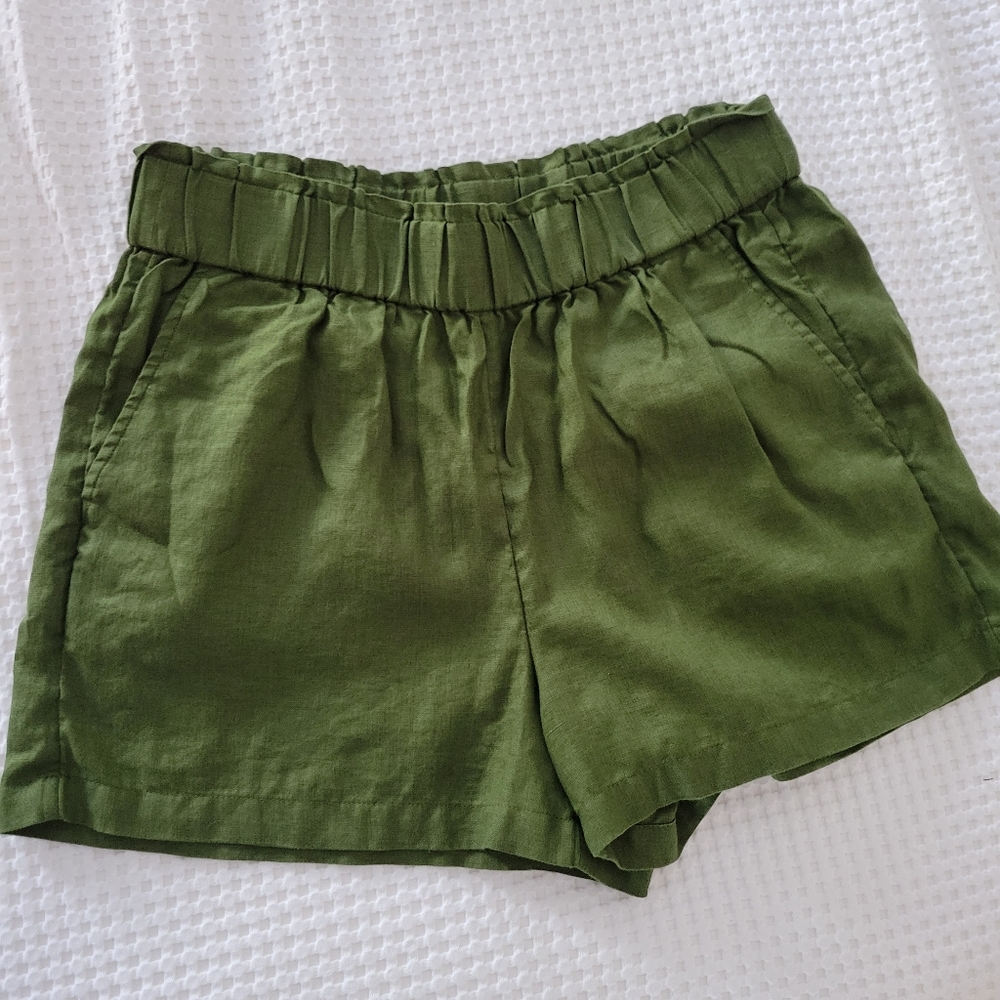 NWOT J. Crew linen shorts